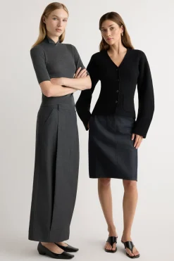 Hua Shang Group (H.K.) Ltd Johanna Denim Pencil Skirt< Skirts