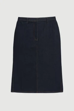 Hua Shang Group (H.K.) Ltd Johanna Denim Pencil Skirt< Skirts