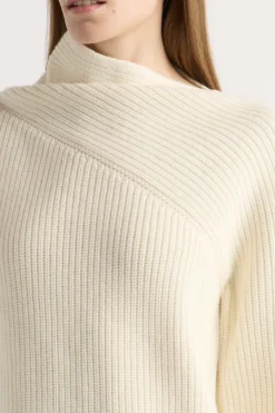 Brilliant Wise Corporation Limited Julisa Asymmetric-Neck Sweater< Sweaters
