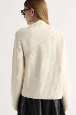 Brilliant Wise Corporation Limited Julisa Asymmetric-Neck Sweater< Sweaters