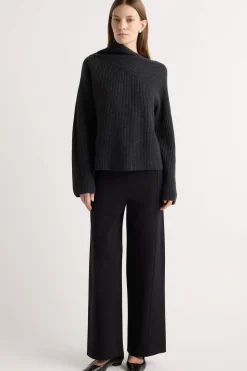 Brilliant Wise Corporation Limited Julisa Asymmetric-Neck Sweater< Sweaters