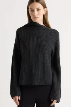 Brilliant Wise Corporation Limited Julisa Asymmetric-Neck Sweater< Sweaters