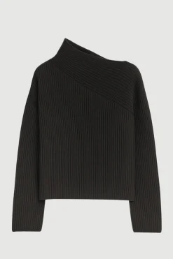 Brilliant Wise Corporation Limited Julisa Asymmetric-Neck Sweater< Sweaters