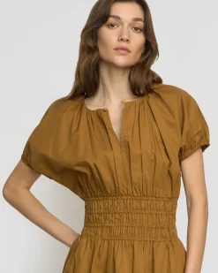 Fashion Apparels Kaci Cinched-Waist Organic Cotton Dress< Dresses