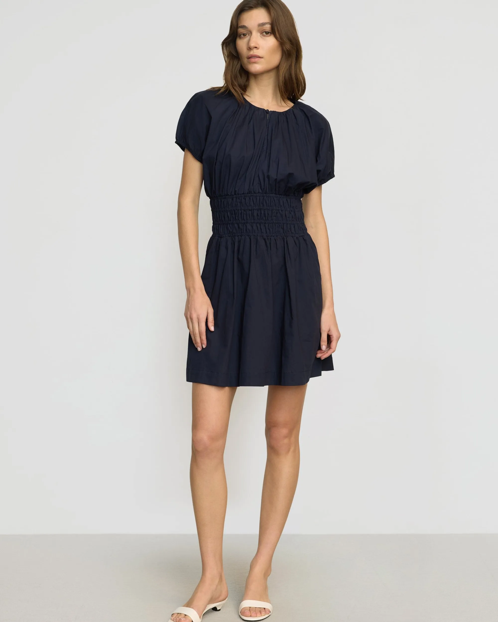 Fashion Apparels Kaci Cinched-Waist Organic Cotton Dress< Dresses