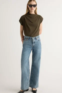 Hua Shang Group (H.K.) Ltd Kenny Asymmetric-Neck Tee< Tees|Tops
