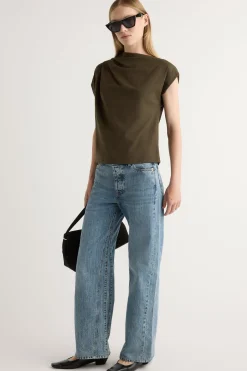 Hua Shang Group (H.K.) Ltd Kenny Asymmetric-Neck Tee< Tees|Tops