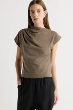 Hua Shang Group (H.K.) Ltd Kenny Asymmetric-Neck Tee< Tees|Tops