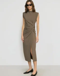 Hua Shang Group (H.K.) Ltd Khelan Sculpted Ruched-Waist Dress< Dresses