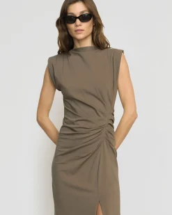 Hua Shang Group (H.K.) Ltd Khelan Sculpted Ruched-Waist Dress< Dresses
