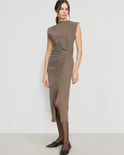 Hua Shang Group (H.K.) Ltd Khelan Sculpted Ruched-Waist Dress< Dresses