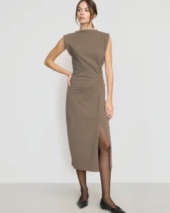 Hua Shang Group (H.K.) Ltd Khelan Sculpted Ruched-Waist Dress< Dresses
