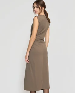 Hua Shang Group (H.K.) Ltd Khelan Sculpted Ruched-Waist Dress< Dresses