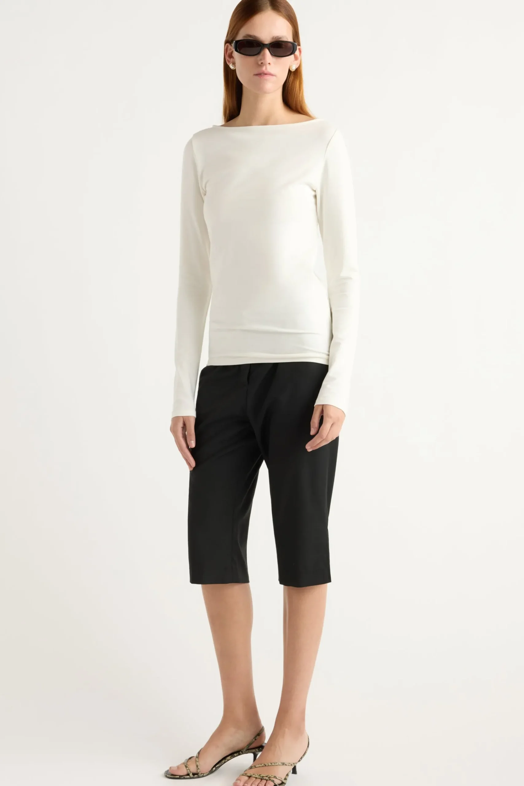 Asia Consultancy Co., Ltd Lainey Organic Cotton Slit-Neck Tee< Tops|Tees