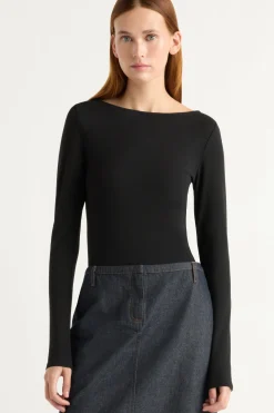 Asia Consultancy Co., Ltd Lainey Organic Cotton Slit-Neck Tee< Tees|Tops
