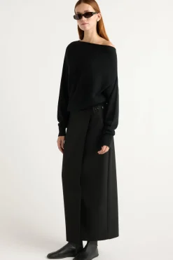 Expert Group Limited Lan Cashmere Off-Shoulder Sweater< Sweaters