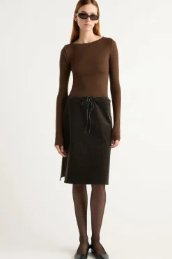 Asia Consultancy Co., Ltd Lana Tencel-Wool Semi-Sheer Tee< Tees|Tops