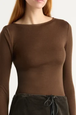 Asia Consultancy Co., Ltd Lana Tencel-Wool Semi-Sheer Tee< Tees|Tops