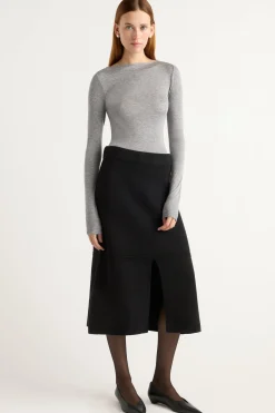 Asia Consultancy Co., Ltd Lana Tencel-Wool Semi-Sheer Tee< Tees|Tops