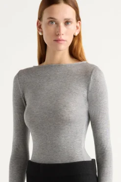 Asia Consultancy Co., Ltd Lana Tencel-Wool Semi-Sheer Tee< Tees|Tops