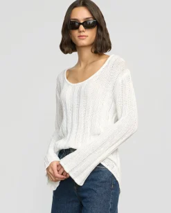Brilliant Wise Corporation Limited Leah Ribbed Scoop-Neck Sweater< Sweaters|Tops