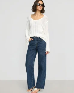 Brilliant Wise Corporation Limited Leah Ribbed Scoop-Neck Sweater< Sweaters|Tops