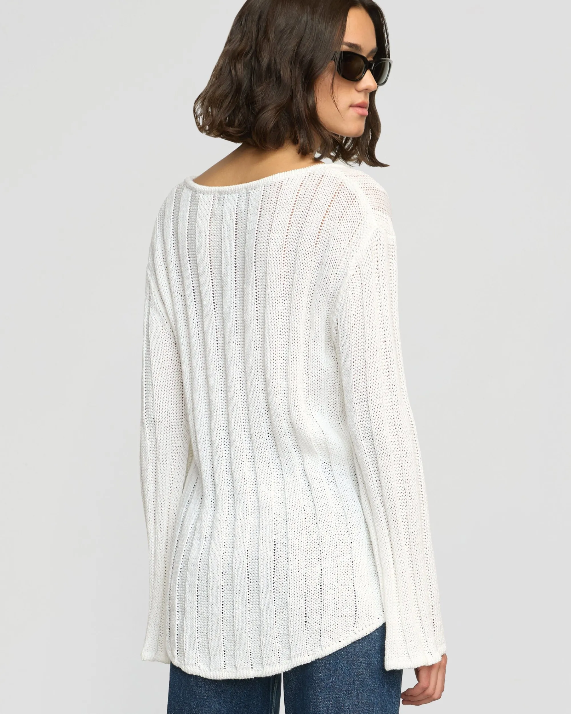 Brilliant Wise Corporation Limited Leah Ribbed Scoop-Neck Sweater< Sweaters|Tops