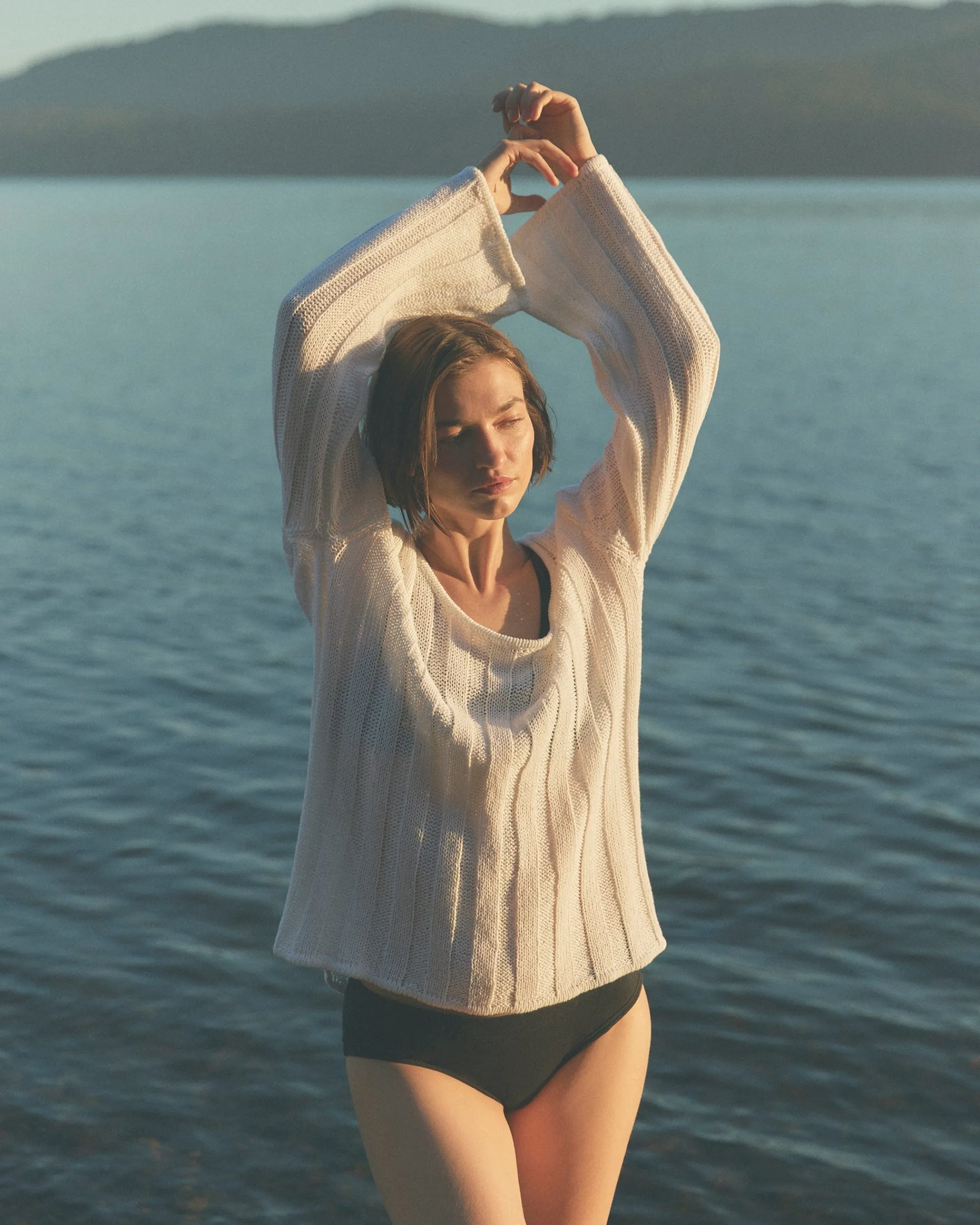 Brilliant Wise Corporation Limited Leah Ribbed Scoop-Neck Sweater< Sweaters|Tops