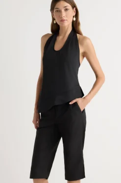 Hua Jia Lexi Tailored Capri Pant< Pants