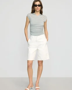 Asia Consultancy Co., Ltd Lila Tencel Wrap-Neck Tee< Tees|Tops