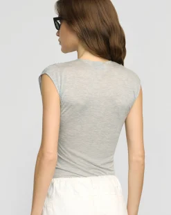 Asia Consultancy Co., Ltd Lila Tencel Wrap-Neck Tee< Tees|Tops