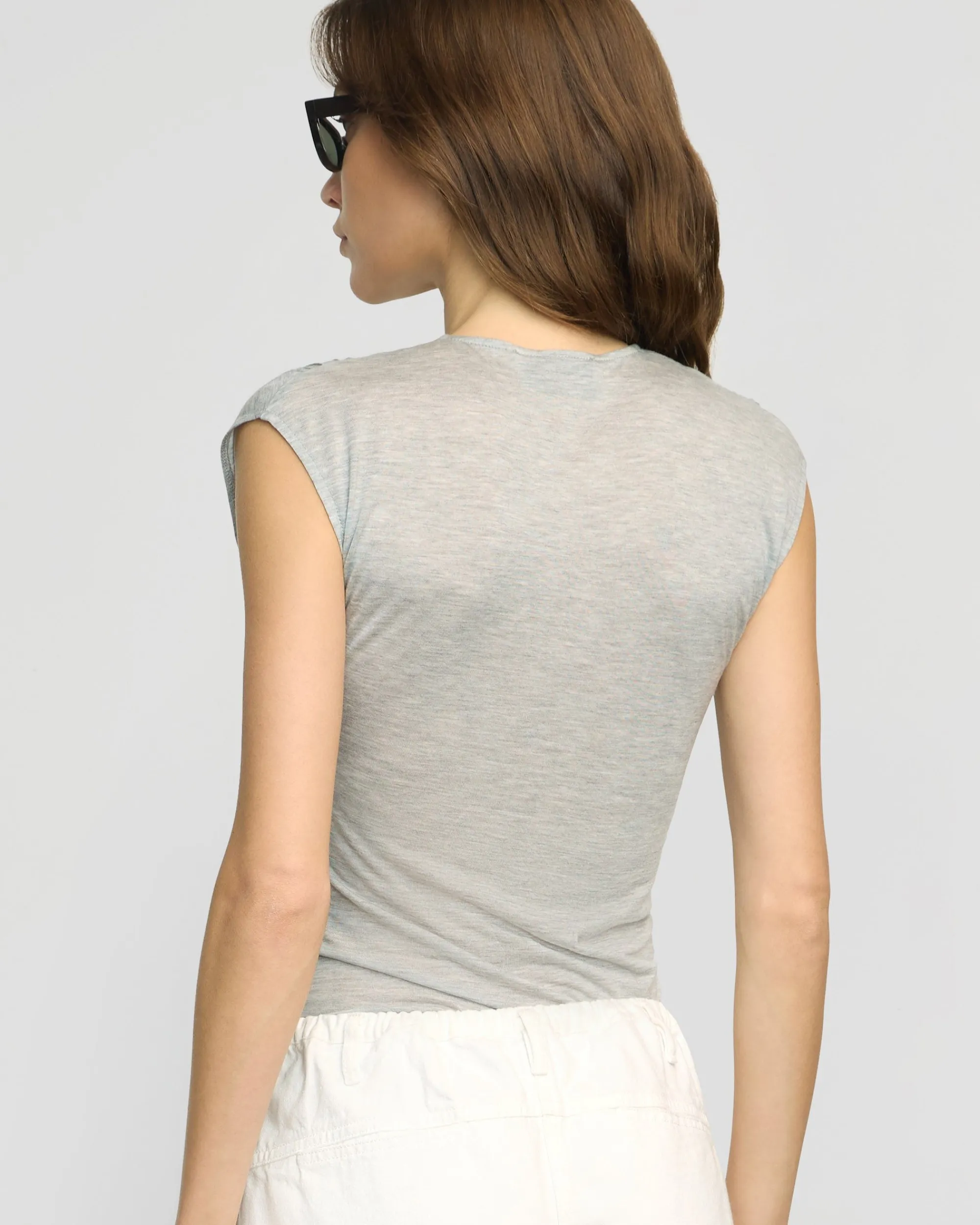 Asia Consultancy Co., Ltd Lila Tencel Wrap-Neck Tee< Tees|Tops