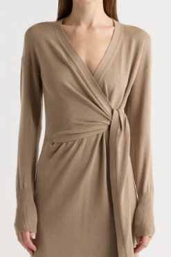 Brilliant Wise Corporation Limited Linden Front-Wrap Sweater Dress< Dresses