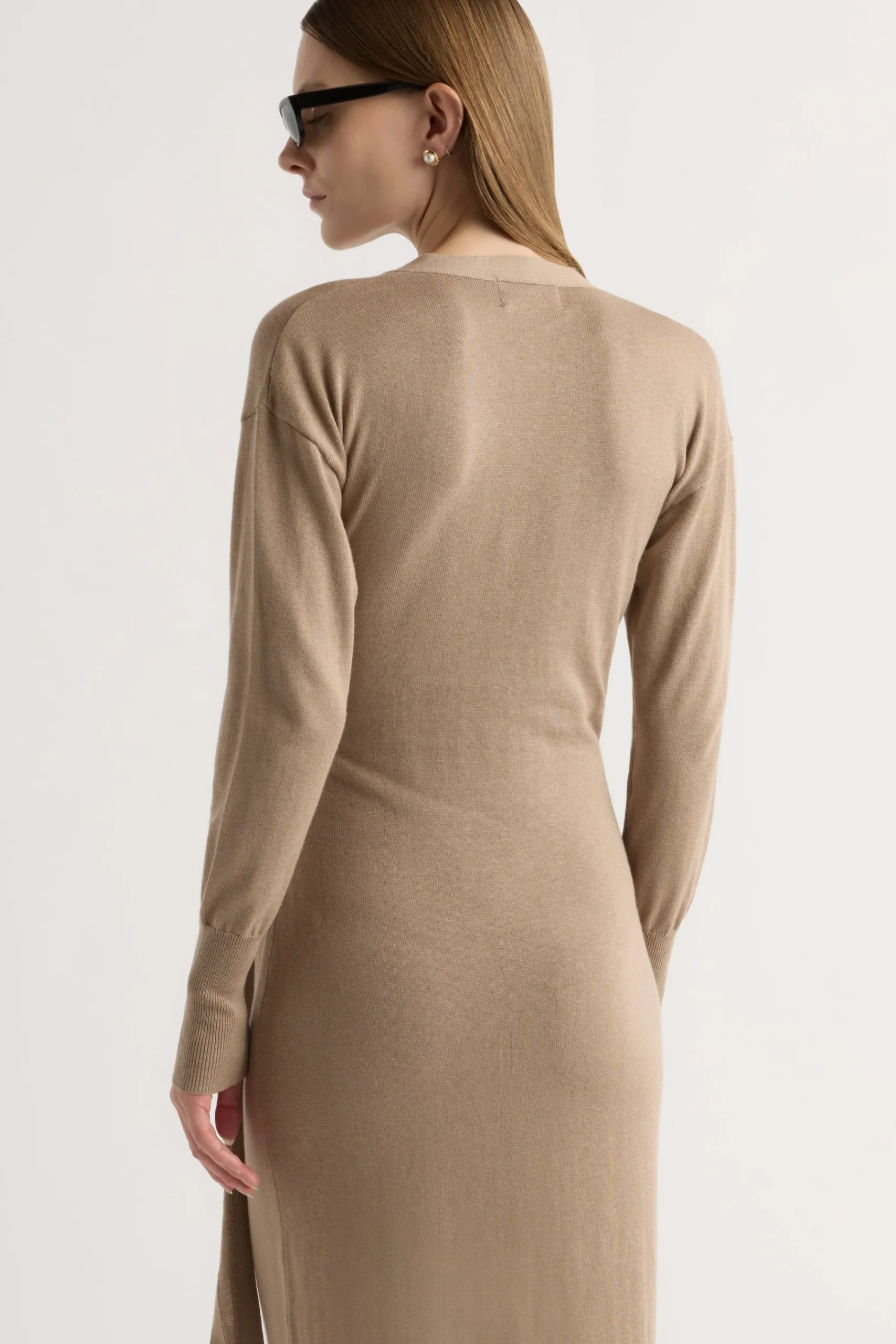 Brilliant Wise Corporation Limited Linden Front-Wrap Sweater Dress< Dresses