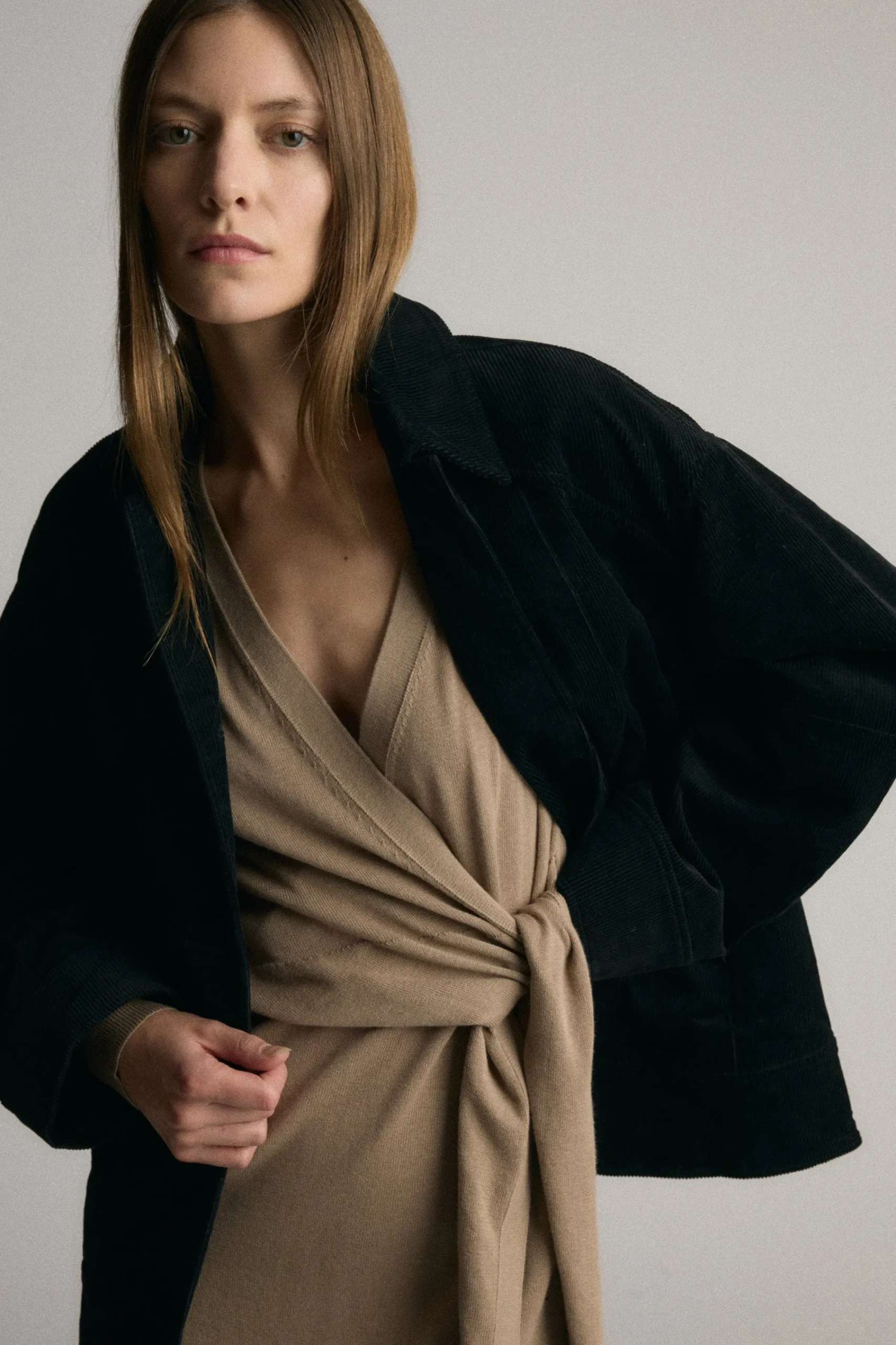 Brilliant Wise Corporation Limited Linden Front-Wrap Sweater Dress< Dresses