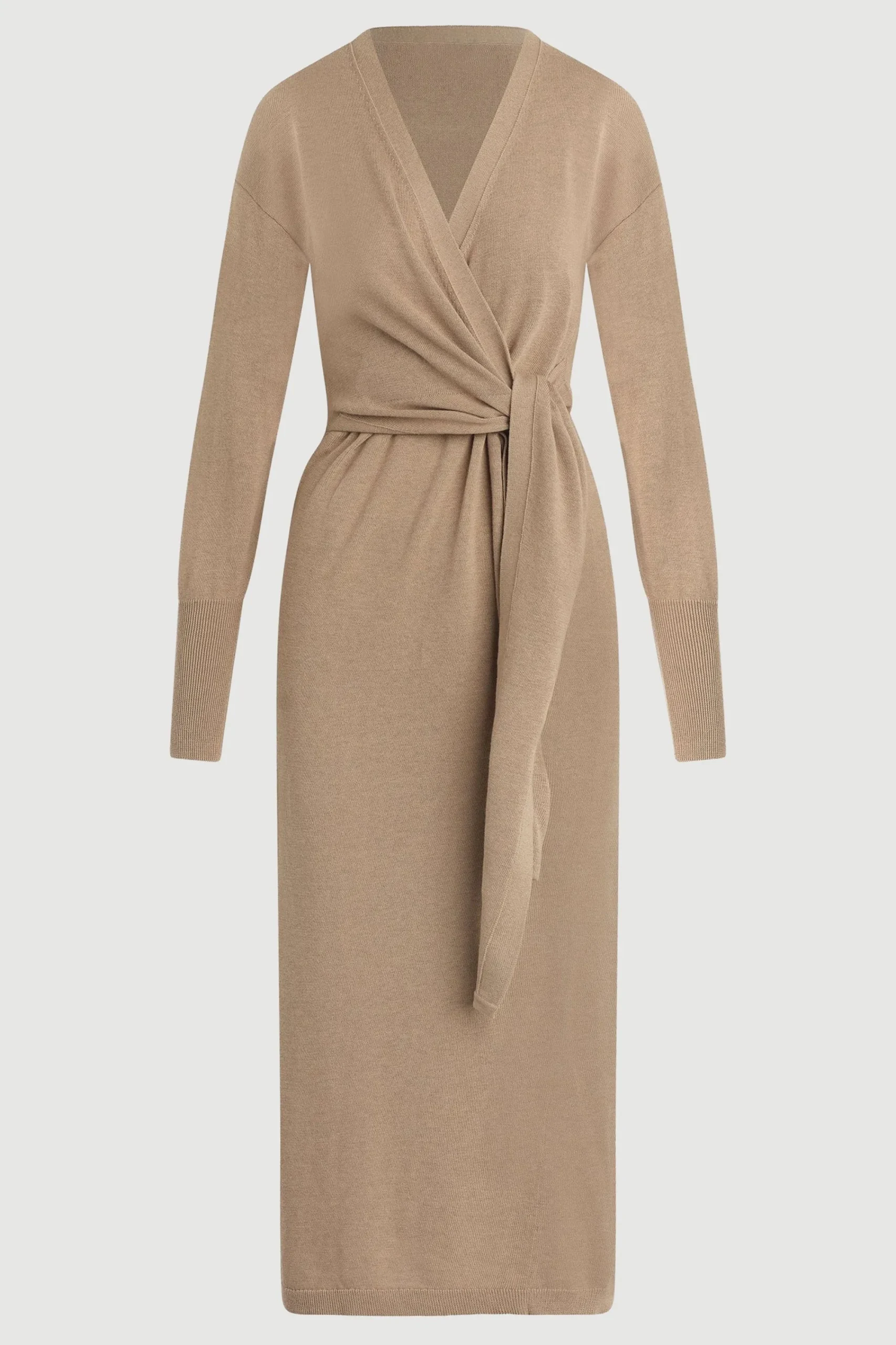 Brilliant Wise Corporation Limited Linden Front-Wrap Sweater Dress< Dresses