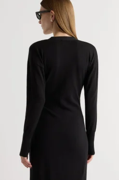 Brilliant Wise Corporation Limited Linden Front-Wrap Sweater Dress< Dresses