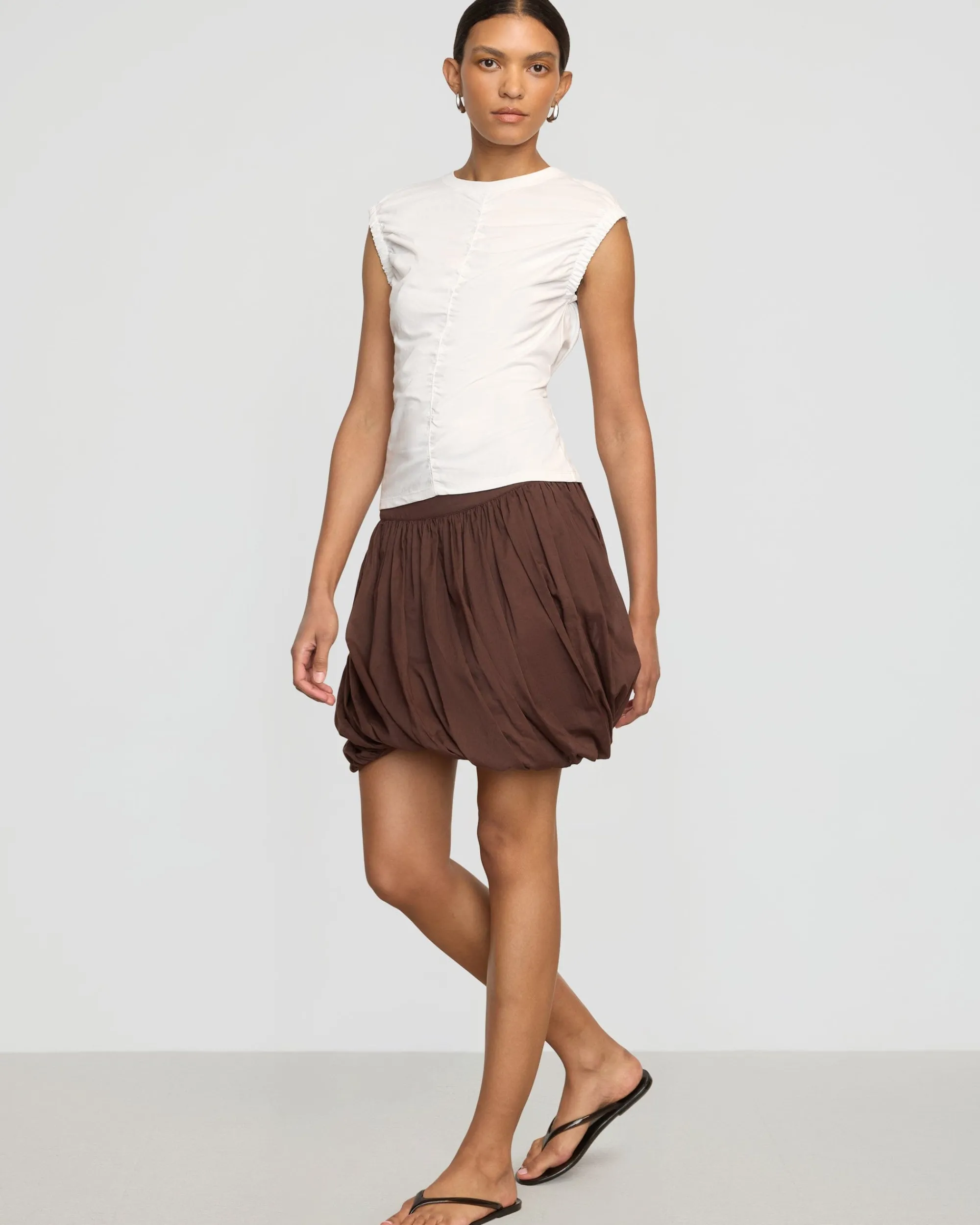 Asia Consultancy Co., Ltd Lior Elasticated Cap-Sleeve Tank< Tees|Tops