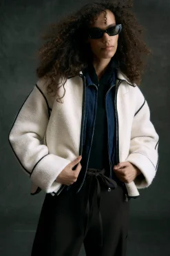 Hua Shang Group (H.K.) Ltd Madison Contrast Trim Coat< Outerwear