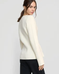 Brilliant Wise Corporation Limited Maeve Organic Cotton-Wool V-Neck Cardigan< Sweaters