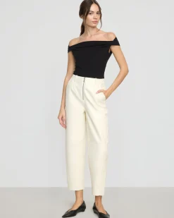 Asia Consultancy Co., Ltd Mai Asymmetric Off-Shoulder Tee< Tees|Tops