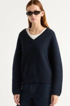 Brilliant Wise Corporation Limited Malala Organic Cotton-Wool Ottoman Sweater< Sweaters