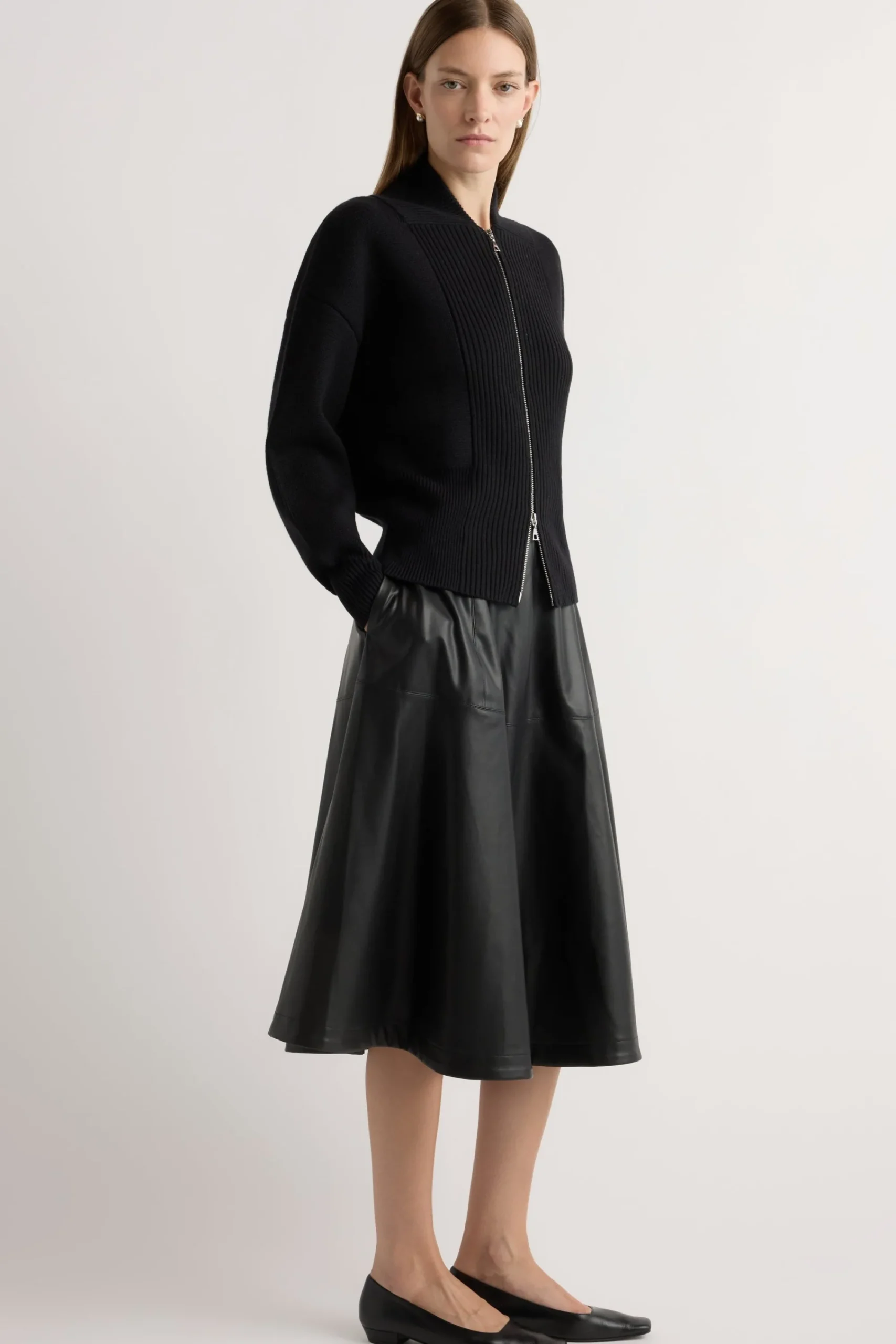 Brilliant Wise Corporation Limited Manning Organic Cotton-Wool Zip Cardigan< Sweaters