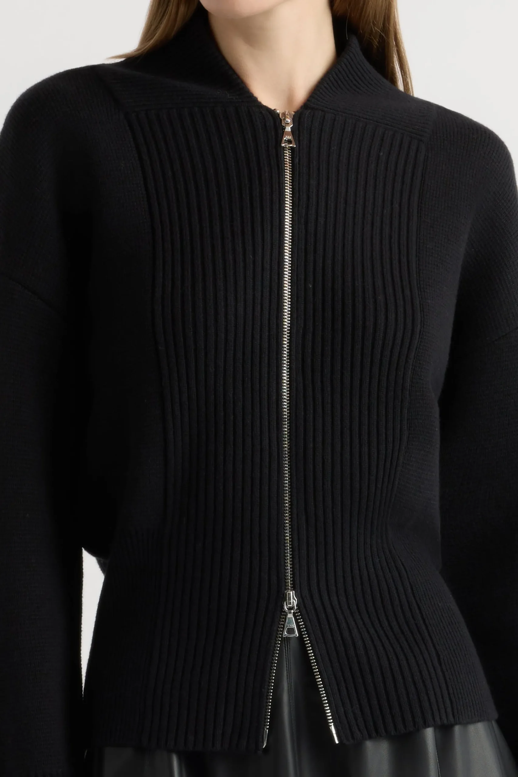 Brilliant Wise Corporation Limited Manning Organic Cotton-Wool Zip Cardigan< Sweaters