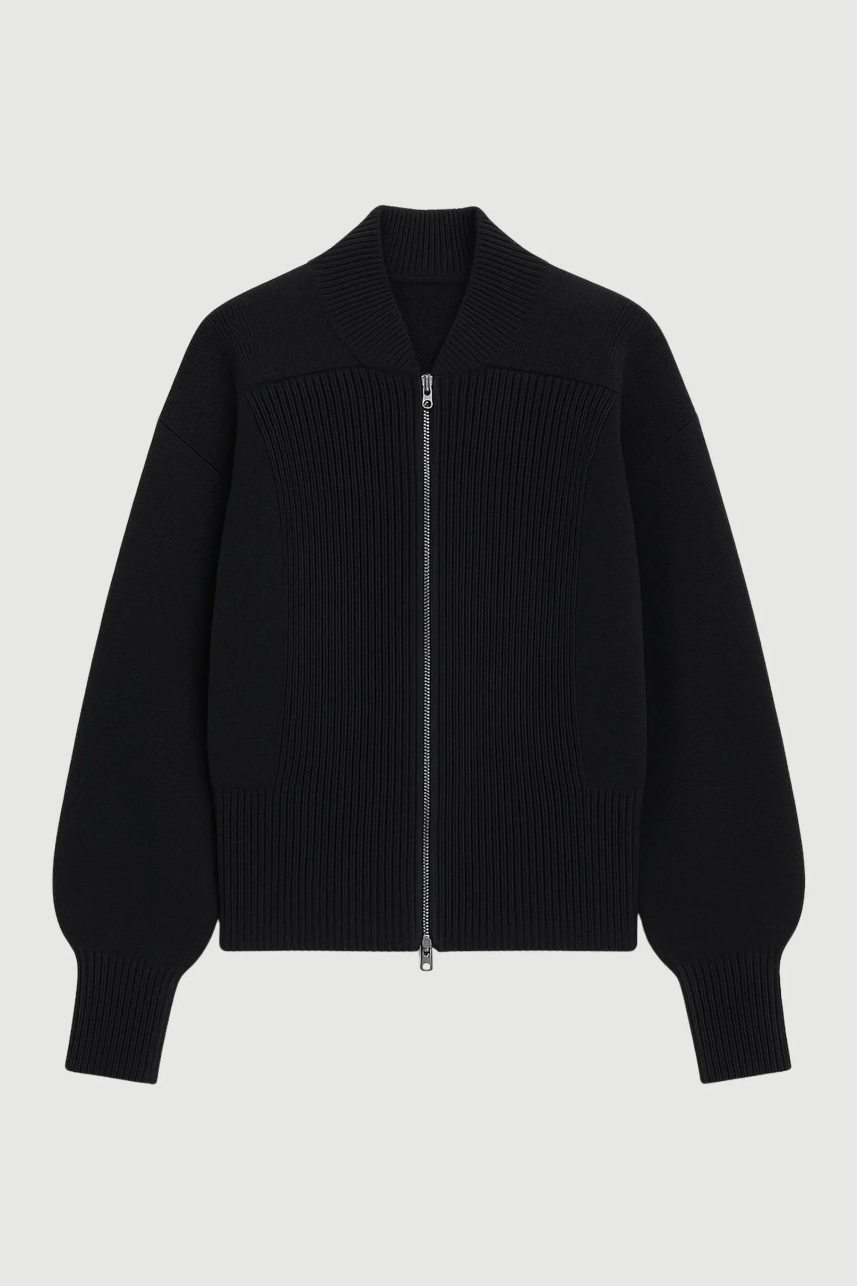 Brilliant Wise Corporation Limited Manning Organic Cotton-Wool Zip Cardigan< Sweaters