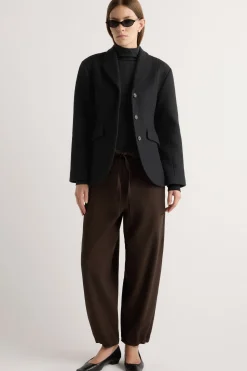 Hua Jia Marina Wool-Blend Sculpted Blazer< Outerwear