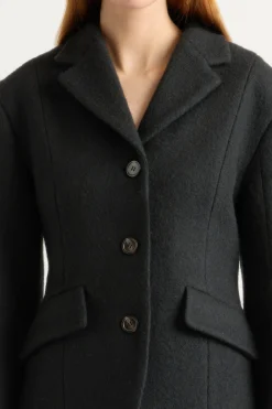 Hua Jia Marina Wool-Blend Sculpted Blazer< Outerwear