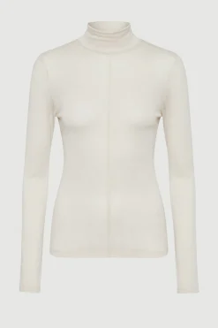 Asia Consultancy Co., Ltd Michi Seam-Detail Turtleneck Tee< Tees|Tops
