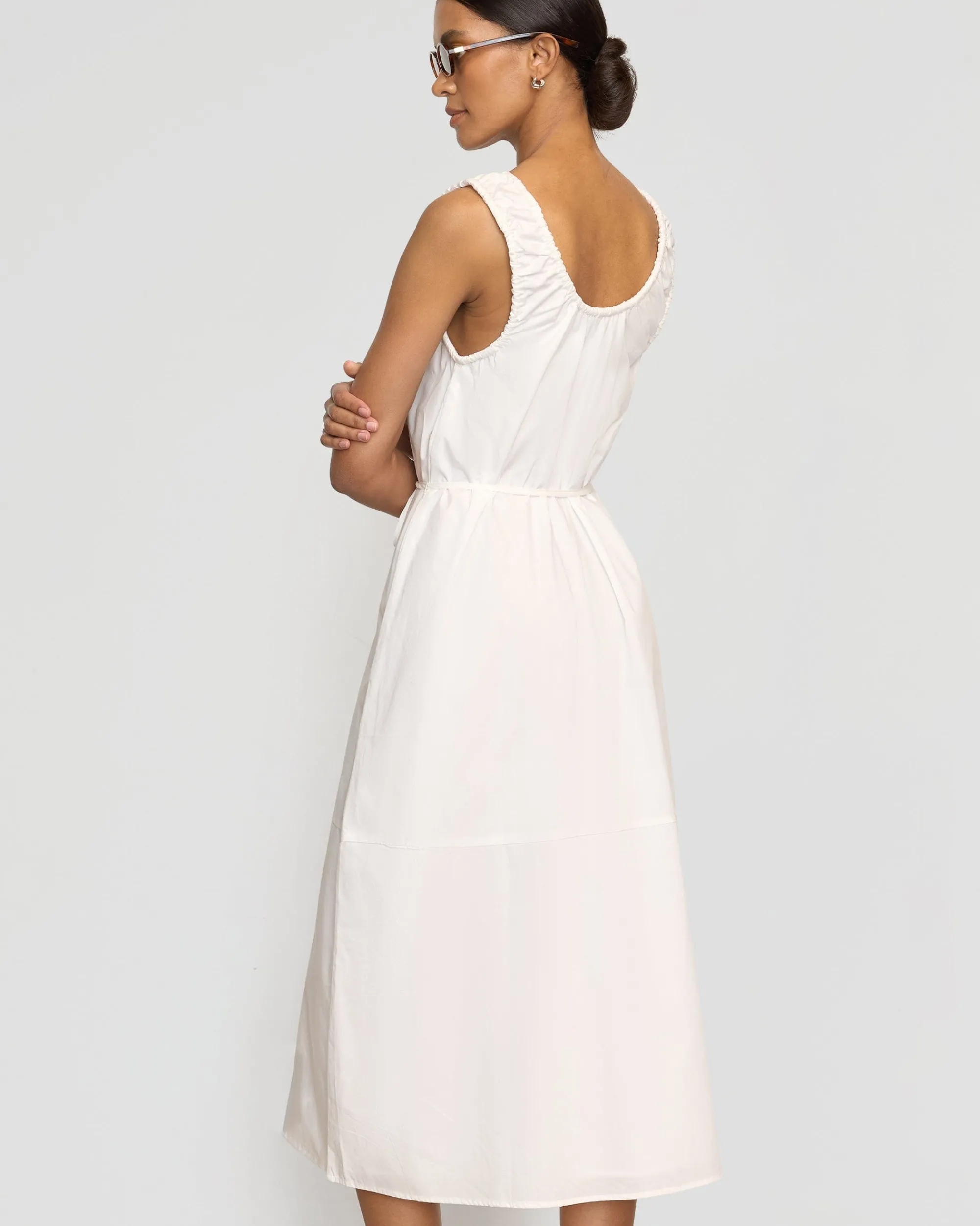 Fashion Apparels Midori Organic Cotton U-Neck Dress< Dresses