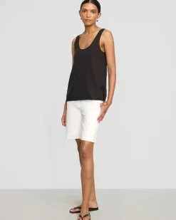 Hua Jia Miller Drawstring-Hem Tencel-Blend Tank< Tees|Tops